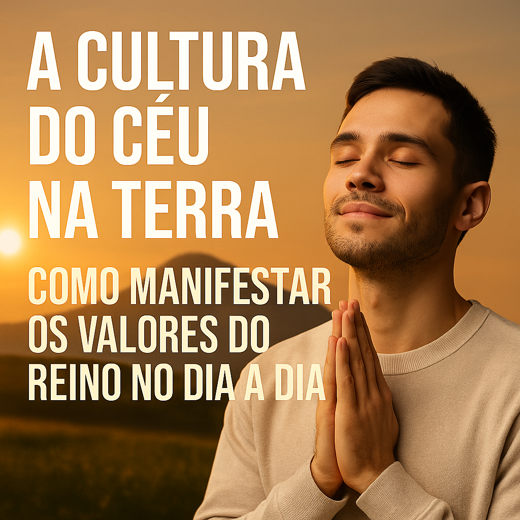 jovem iluminado pela luz do Céu simboliza transformação interior e a cultura do Céu na Terra.