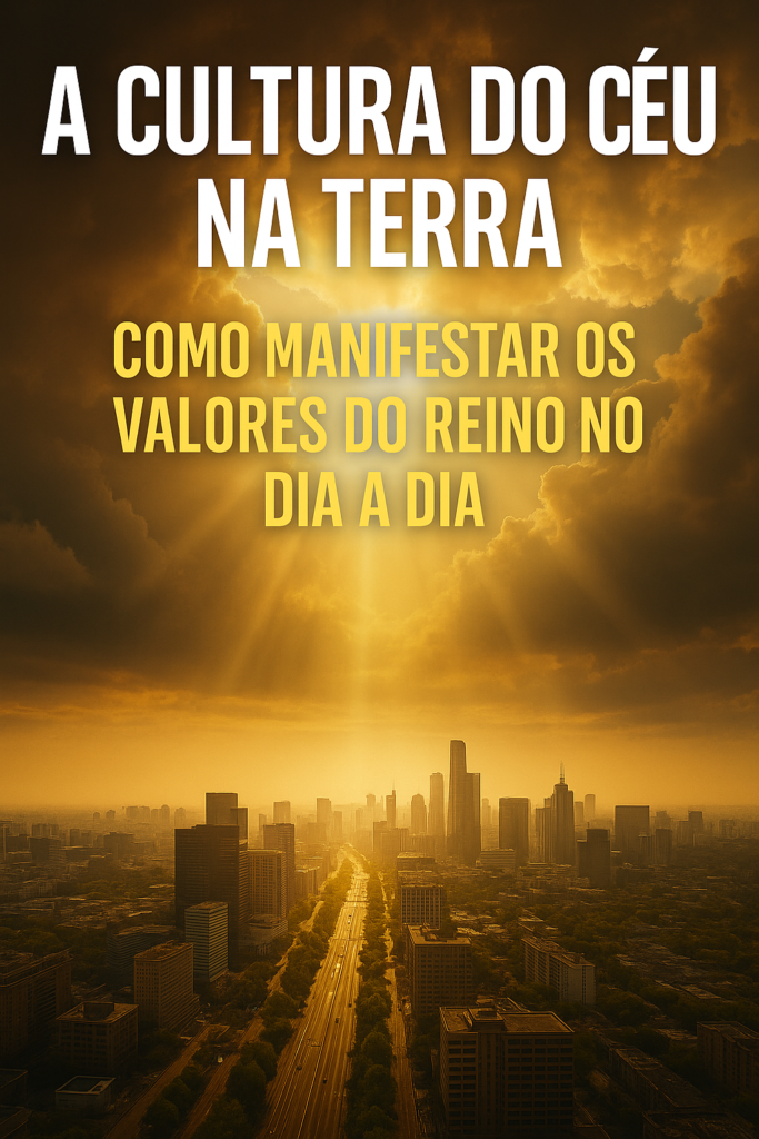 Luz do Céu rompendo as nuvens, simbolizando a cultura do Céu na Terra manifestada no mundo natural